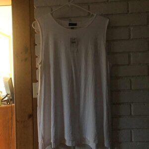 NEW- J Jill Wearever CollectionWomens  Tunic Top- White L Petite